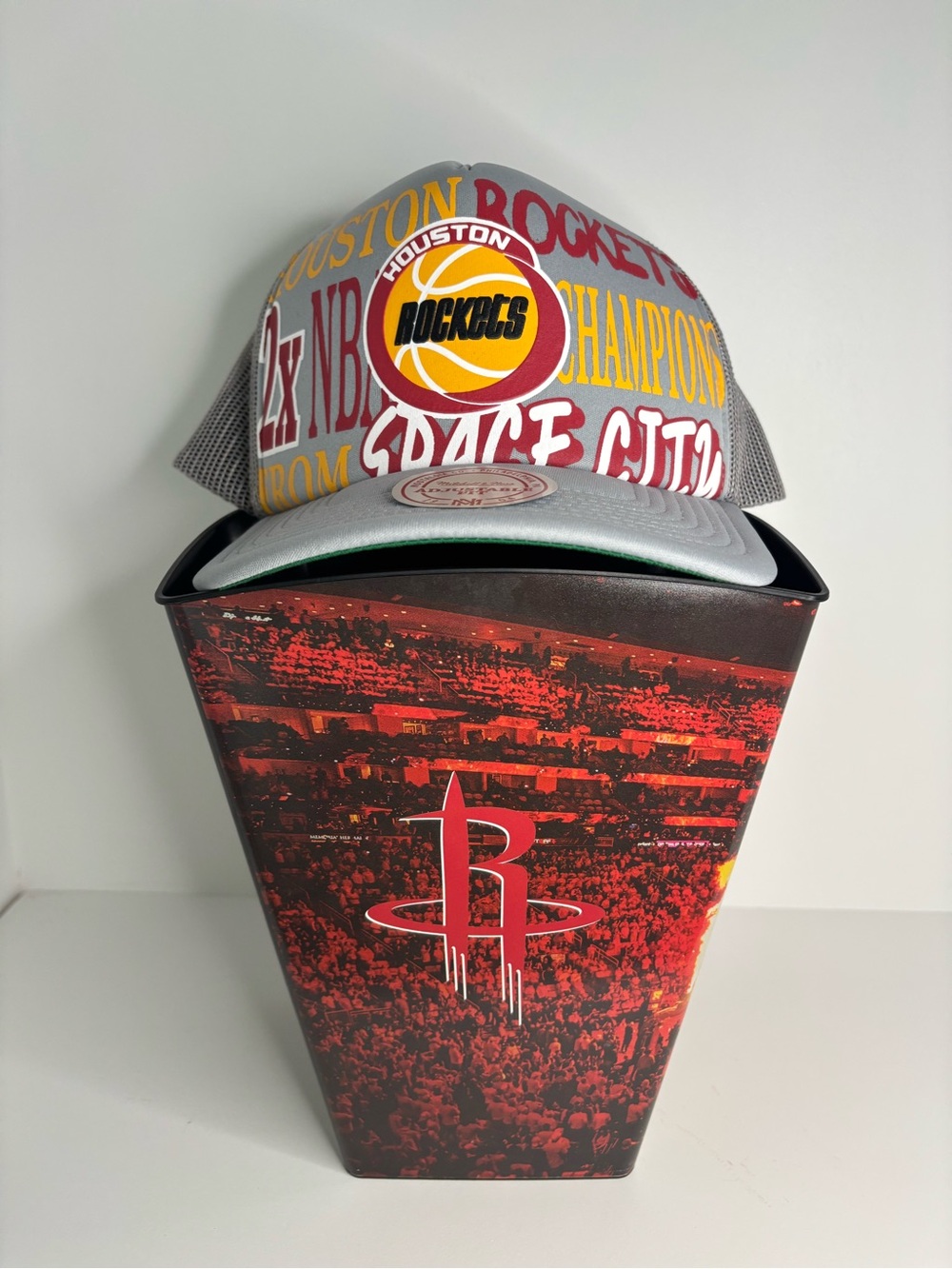 Mitchell & Ness Houston Rockets Gray Cap